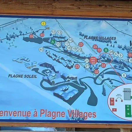 Studio Cosy Avec Vue Montagne & Balcon A Plagne Village 15 M²